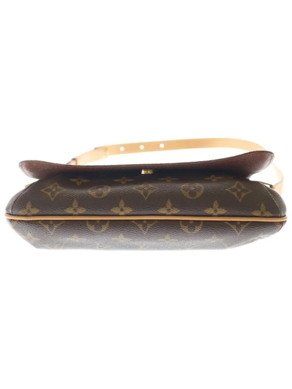 Louis Vuitton Monogram Musette Tango Leather Short Shoulder Bag Brown